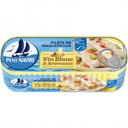 Filet of mackerel in white...