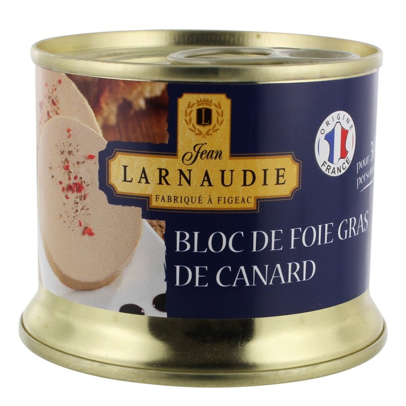 Je craque, Larnaudie Foie gras cru de canard déveiné 450-500g