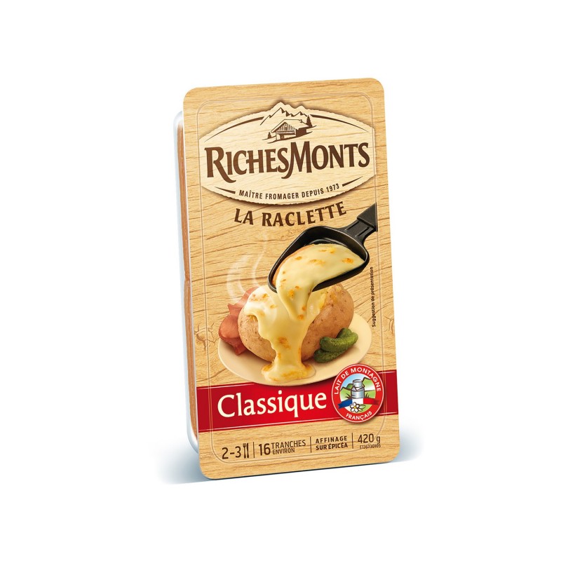 RICHES MONTS classic raclette cheese