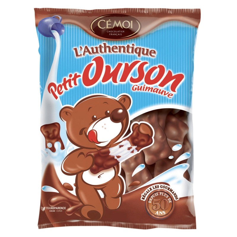 Ourson chocolat Blanc Cémoi