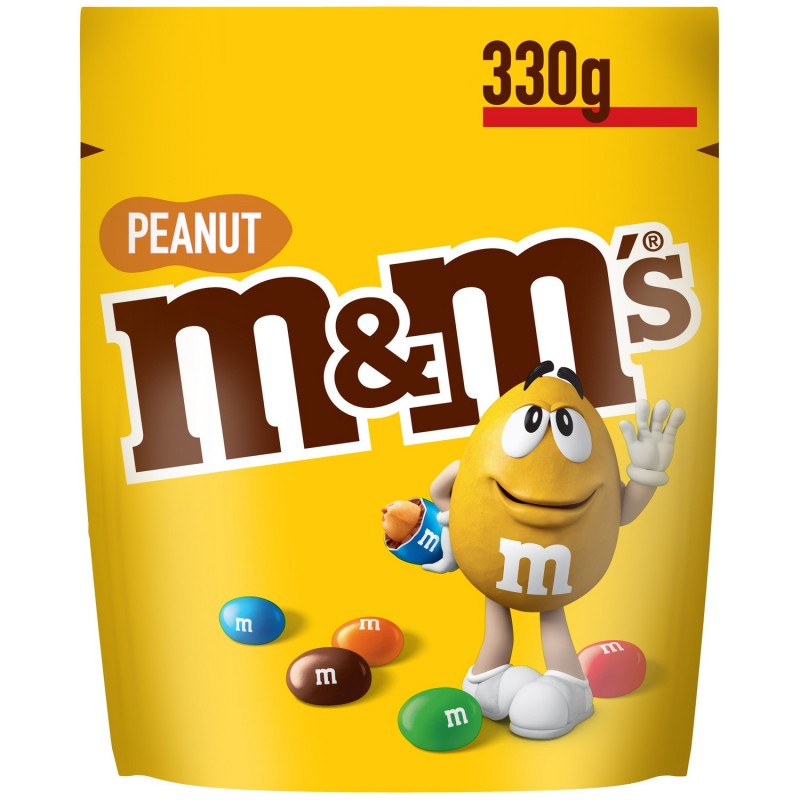 M&M'S M'S caramelos de chocolate con leche y cacahuete 330g