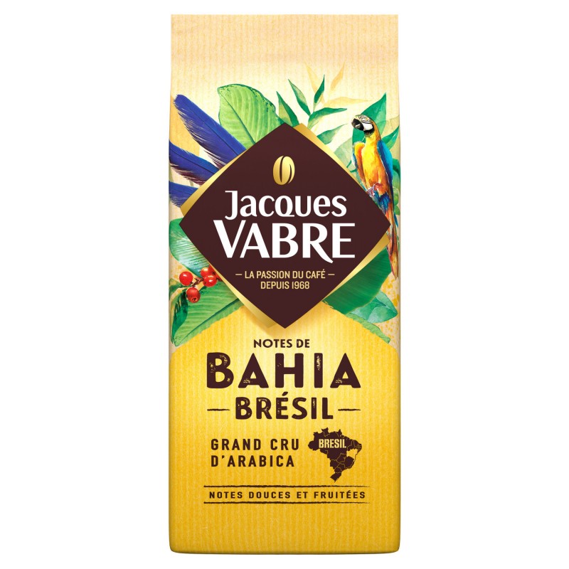 Ground coffee 100% arabica Bahia Brazil JACQUES VABRE