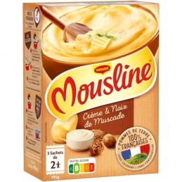 Puré de copos de nata y...