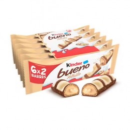 Kinder bueno White , barre kinder bueno white, chocolat kinder bueno