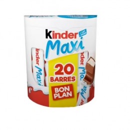 KINDER Maxi barres chocolatées 11 barres 231g pas cher 