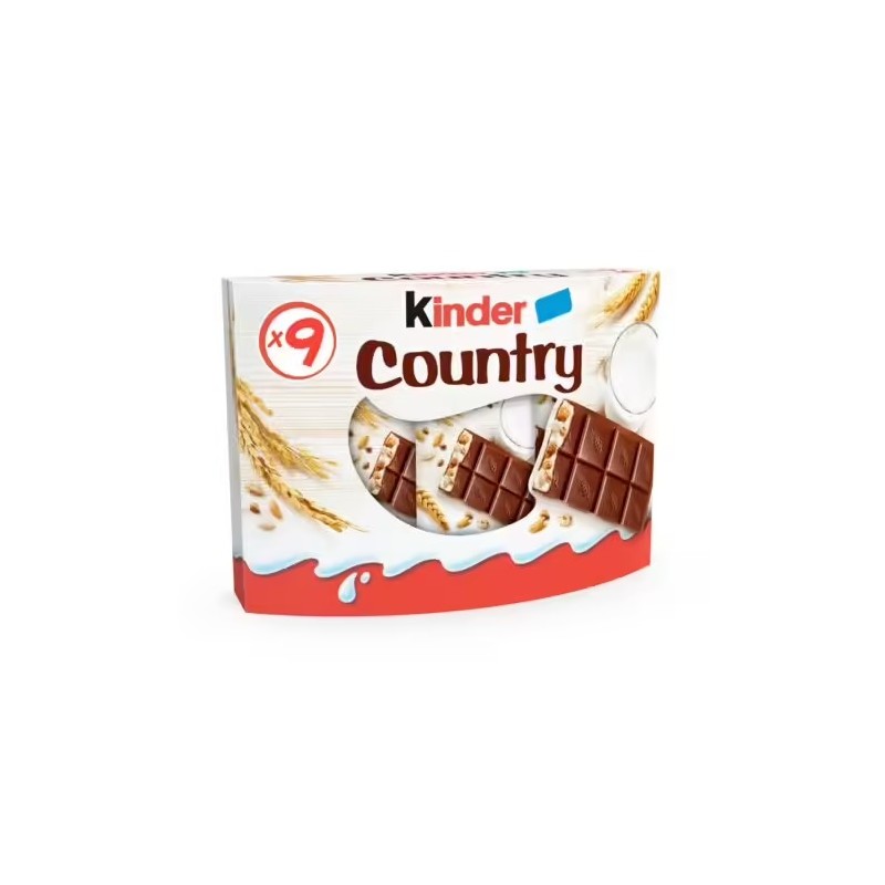 Cereal Chocolate Bars Kinder Country X9