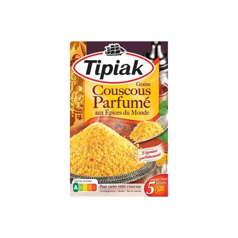 TIPIAK kuskus, maustettu mausteilla ympäri maailmaa