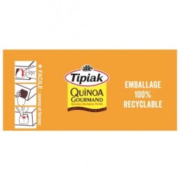 Quinoa gourmand TIPIAK la boite de 400 g