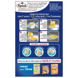 Couscous sachet cuisson TIPIAK
les 5 sachets de 100 g