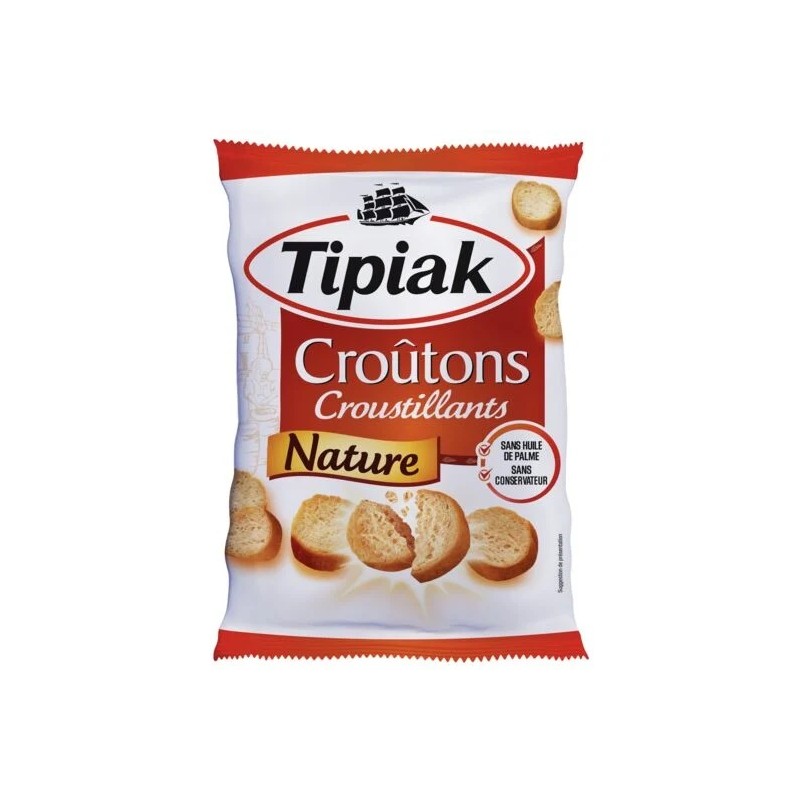 Croûtons nature TIPIAK le sachet de 90 g