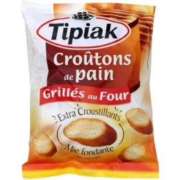 Croûtons de pain grillés Tipiak le sachet de 80 g