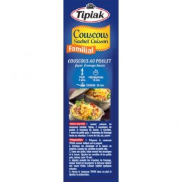 Couscous sachet cuisson TIPIAK les 3 sachets de 210 g