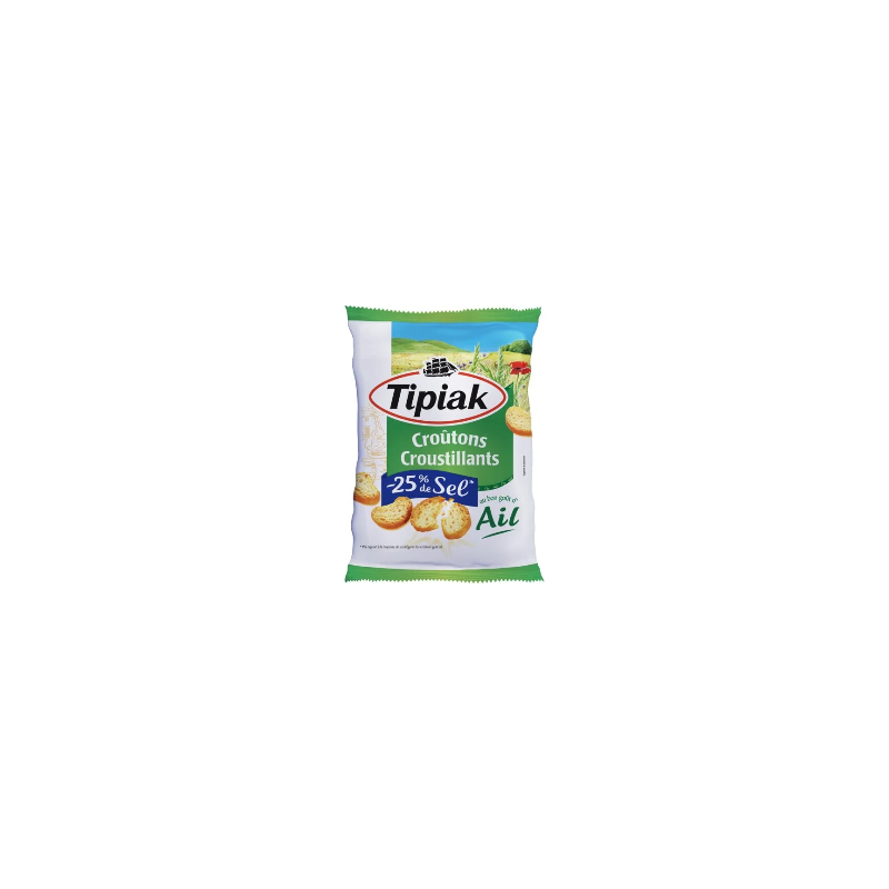 TIPIAK pakkaus erityisiä valkosipulinmakuisia leipäkrutonkeja 80 g