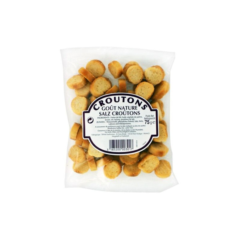 Croûtons Nature - Tipiak - Sachet 75g