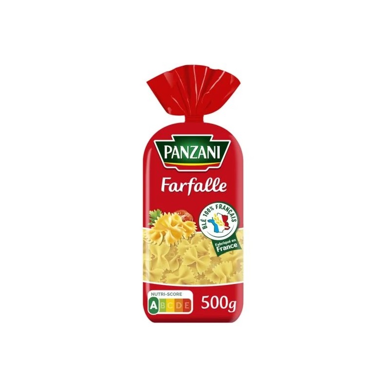 Pâtes farfalle PANZANI le paquet de 500 g