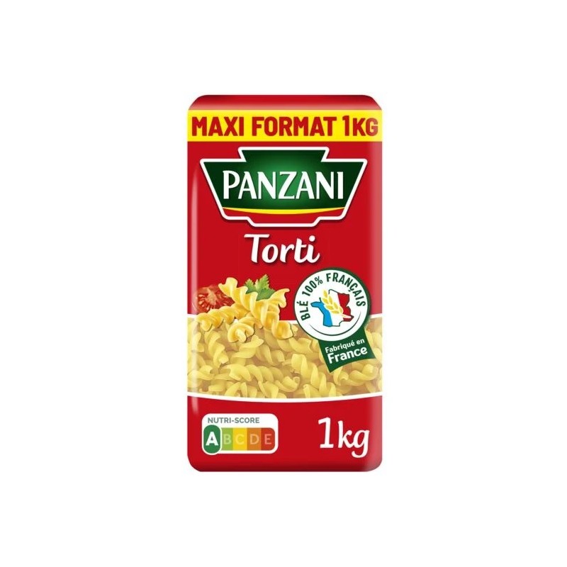 Pâtes torti PANZANI
le paquet de 1 kg