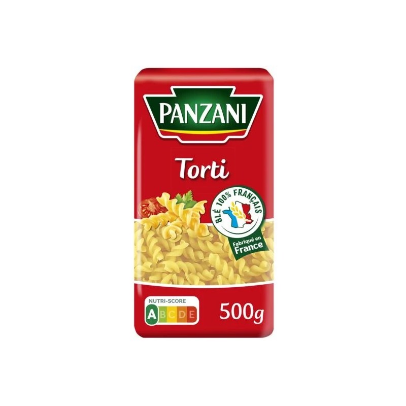 Pâtes torti PANZANI le paquet de 500 g
