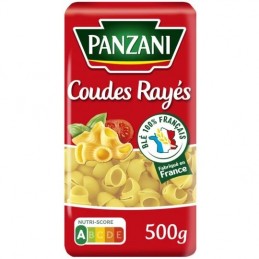 Pâtes coudes rayés PANZANI...