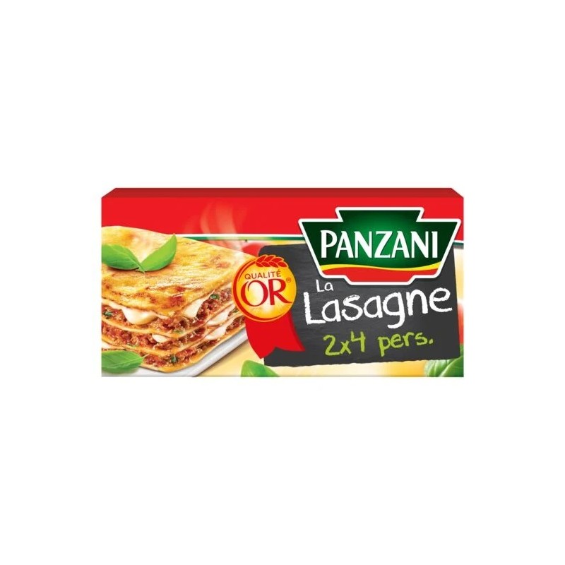 Pâtes lasagnes PANZANI le paquet de 500 g