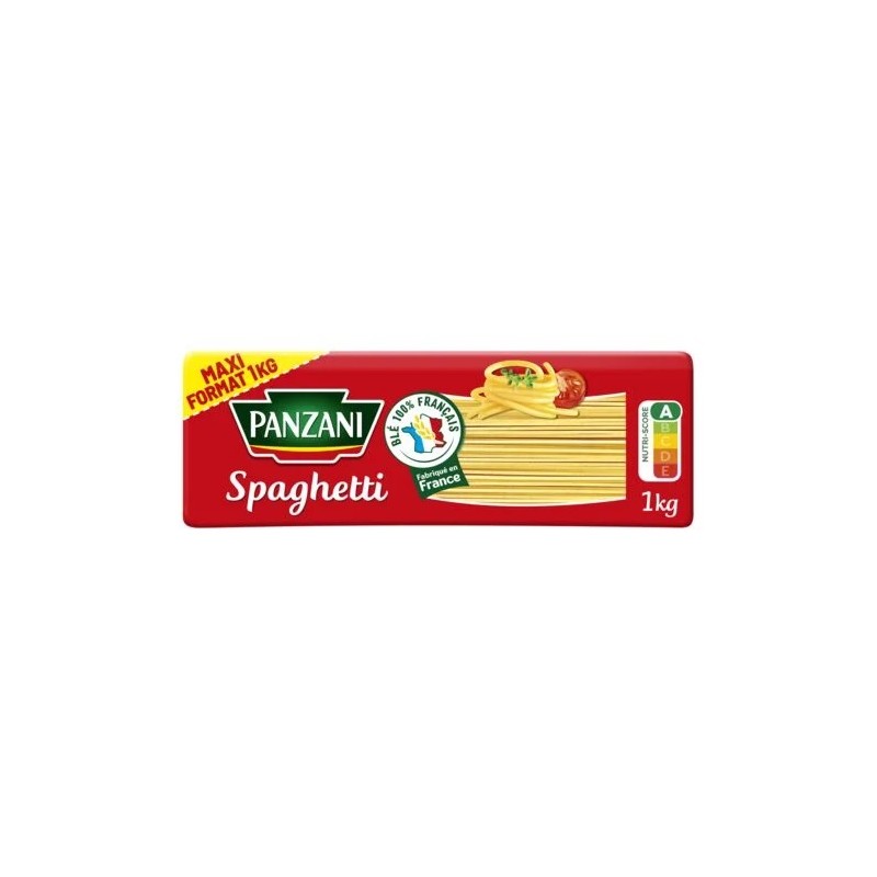 Pâtes spaghetti PANZANI le paquet de 1 kg