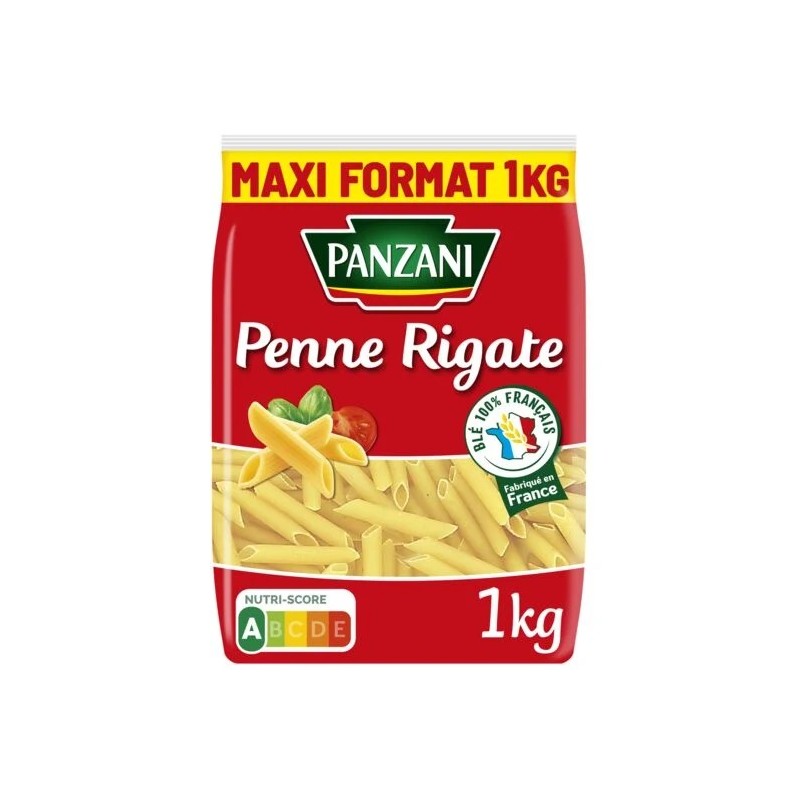 Pâtes penne rigate PANZANI le paquet de 1 kg