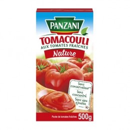 Sauce Tomacouli nature PANZANI
la brique de 500g