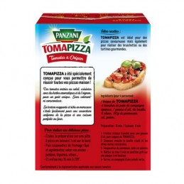 Sauce tomate cuisinée pour pizza Tomapizza PANZANI
la brique de 390 g