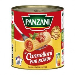 Plat cuisiné cannelloni pur bœuf PANZANI la boîte de 800g