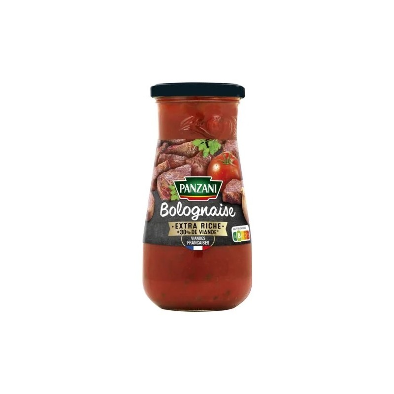 Sauce Bolognaise extra riche PANZANI
le pot de 400 g