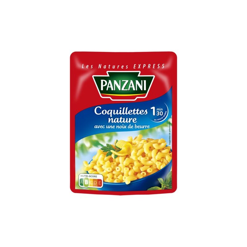 Plats cuisinés coquillettes PANZANI
le sachet de 200 g Plats cuisinés coquillettes PANZANI
le sachet de 200 g