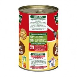 Plat cuisiné spaghetti bolognaise PANZANI la boîte de 400g