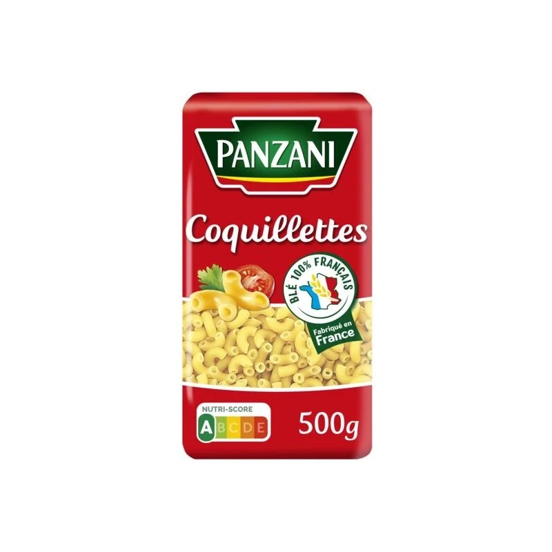 Pâtes coquillettes PANZANI
le paquet de 500 g