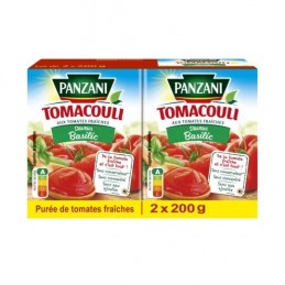 Sauce Tomacouli basilica PANZANI
les 2 briques de 200 g