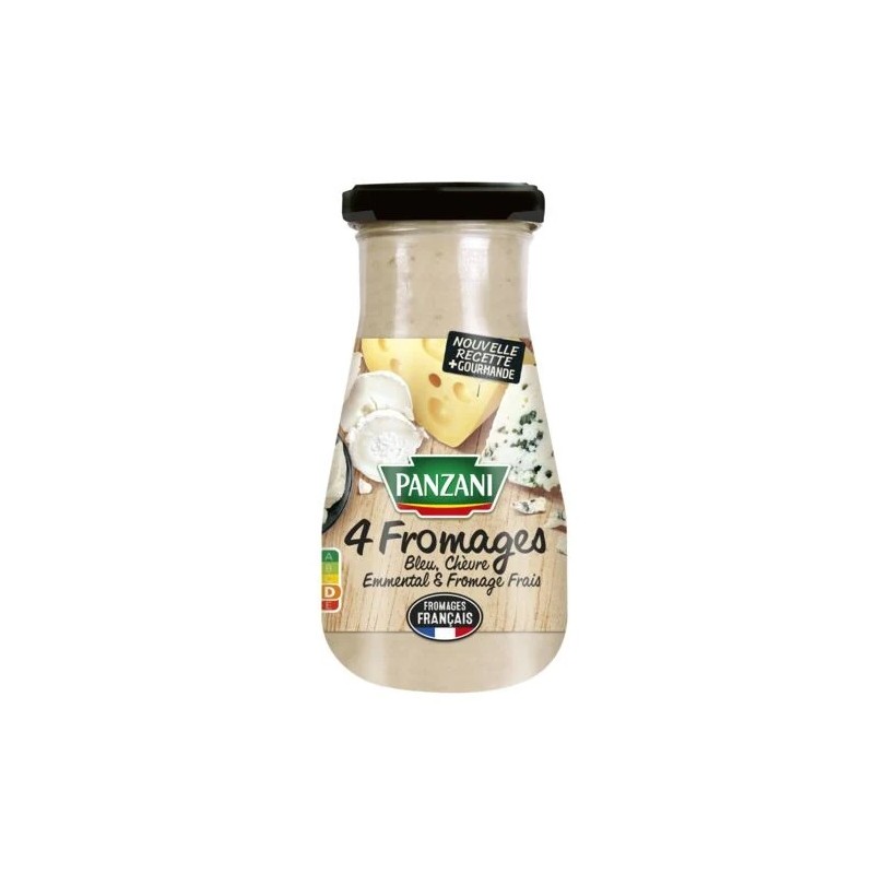 Sauce 4 fromages PANZANI
le pot de 370 g