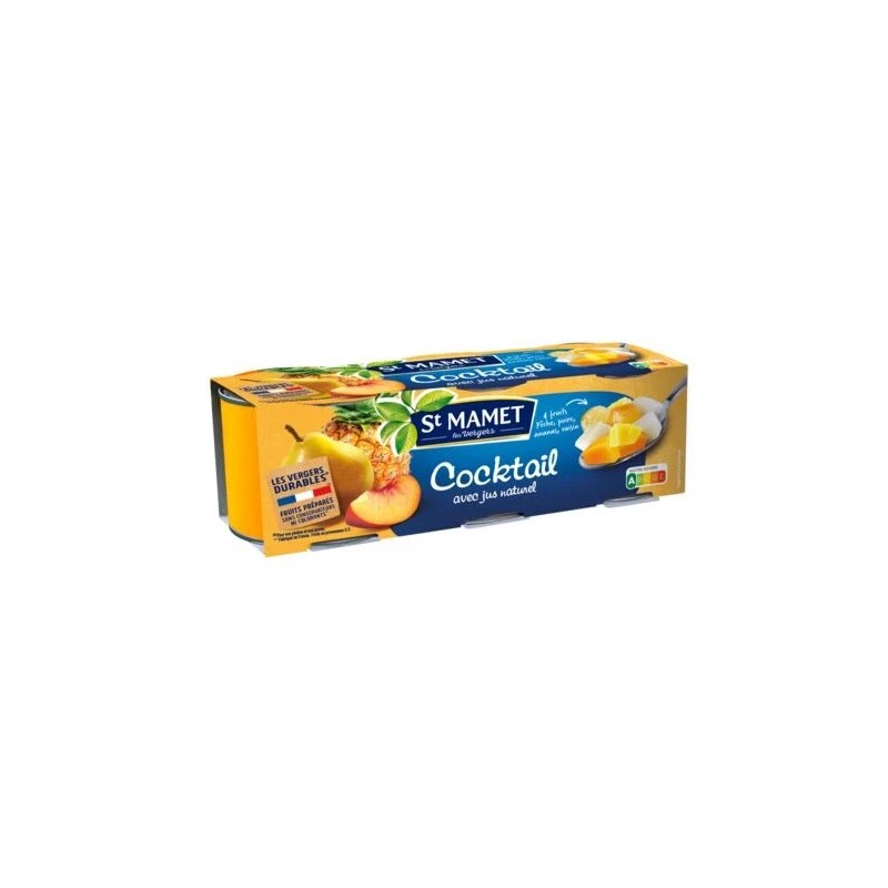 Fruits au sirop Cocktail ST MAMET
les 3 boites de 125 g net égoutté