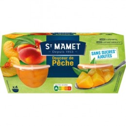 Fruits au sirop pêche ST MAMET
les 3 boites de 452g