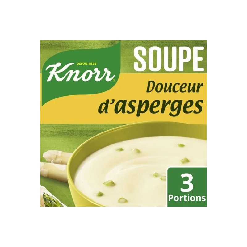 Soupe déshydratée douceur d'asperges KNORR le sachet de 96 g