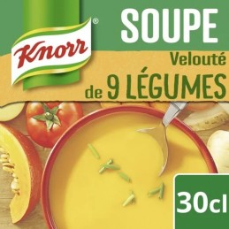 Soupe velouté de 9 légumes KNORR la brique de 30 cl