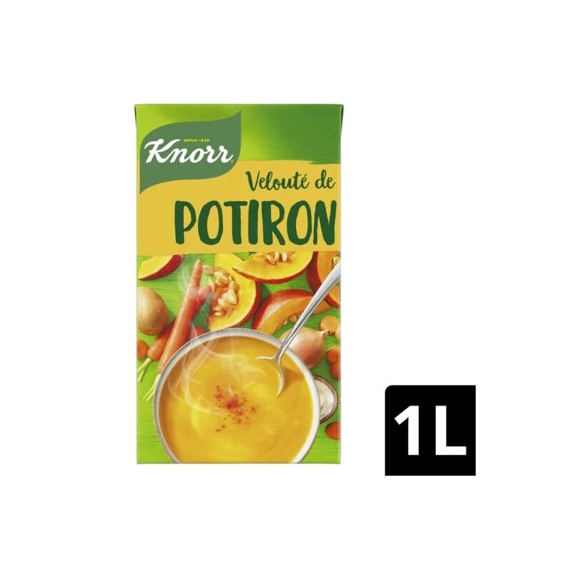 Soupe potiron crème fraîche KNORR la brique de 1 l