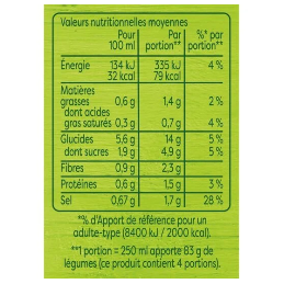 Soupe velouté 9 légumes KNORR
la brique de 1 l