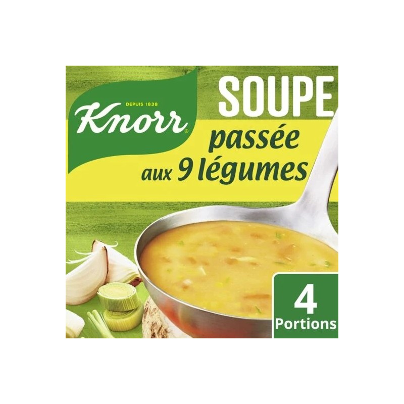 Soupe déshydratée passée aux 9 légumes KNORR le sachet de 105 g