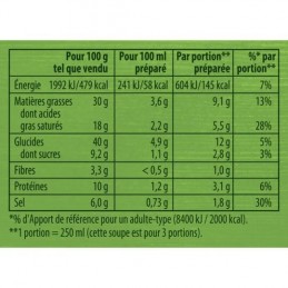 Soupe Déshydratée Bio Champignons Pointe de Persil.KNORR 50G