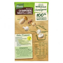Soupe champignons bolets cèpes KNORR la brique de 1L