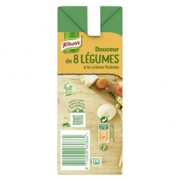 Soupe 8 légumes crème fraîche KNORR la brique de 1 l