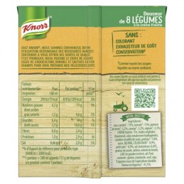 Soupe 8 légumes crème fraîche KNORR
la brique de 30 cl