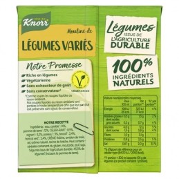 Soupe légumes variés moulinés KNORR
la brique de 30 cl