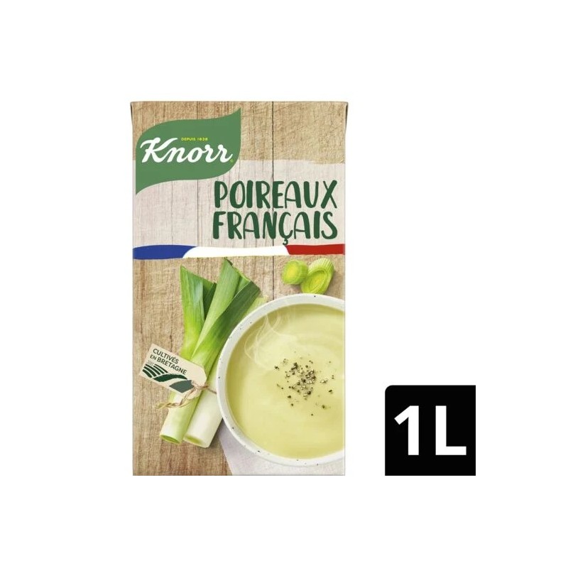 Soupe velouté de poireaux KNORR
la brique de 1L