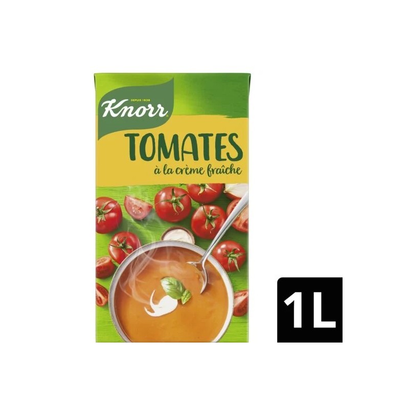 Soupe Tomates Crème Fraîche KNORR
la brique d'1L