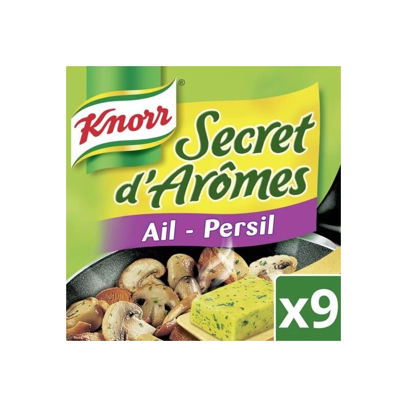KNORR Valkosipuli-persiljamausteseos 9 x 10 g tablettia