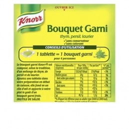 Bouillon bouquet garni thym persil laurier KNORR
